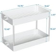 thumbnail image 3 of Elegant Under Sink Organizer, Multi-purpose Storage Solution for Bathrooms Kitchens, Sliding Storage Drawer with Easy Cleaning for Closets Garages (White), 3 of 7