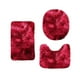 thumbnail image 2 of Juego de 3 Alfombras de Baño Rojas Gruesas para Invierno | Suaves y Absorbentes | Antideslizantes | Lavables y Secables | Estilo Moderno | 40 X 60 Cm, 40 X 50 Cm, 40 X 38 Cm | 310 G | Felpa y Espuma, 2 of 6