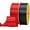 Black&Red, variant on Double Face Cream Gold Satin Ribbon 1/2 inch X 50 Yards Polyester Cream Gold Ribbon for Gift Wrapping Very Suitable for Weddings Party Invitation Decorations and More