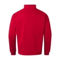 thumbnail image 5 of Mockneck Sweatshirt Men Retro Quarter Zip Long Sleeve Mens Pullover Soft Warm Sports Shirt Solid Color Tops Relaxed Fit Men's Sweatshirts Red XXL, 5 of 8