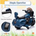thumbnail image 4 of 6V Kids Ride On Motorcycle, Electric Ride On Motorcycle with Training Wheels, Horn, Headlight, Max Load 60lbs, Electric Battery Powered Ride On Bike Gift for Children Boys Girls, 4 of 9