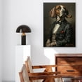 thumbnail image 5 of Hudo American Leopard Hound Painting Gentleman Style on Canvas, American Leopard Hound Vintage Costume Style Animals Posters For Home Decorations, Living Room, Bathroom Decor, 5 of 5