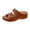 Brown, variant on OAVQHLG3B Wedge Heel Women's Sandals Stitched Hollow Cross Slippers Massage Women's Shoes