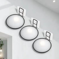 Mobestech Pet Bowl Rack Black Plastic and Iron Wall Bracket for Pet Use 1Set