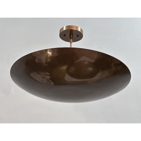6 Light Elegant Ceiling Flush Mount Light | Antique brass Modern Light | Vintage Ceiling Light Fixture | Mid Century Round Ceiling Light