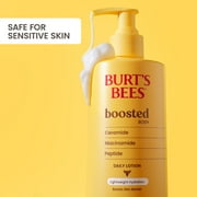 Burts Bees Boosted Lightweight Body Lotion for Sensitive Skin, 13 oz. Bottle