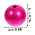 thumbnail image 2 of Luxshiny 1Set Durable Acrylic Round Beads with Smooth Surface for DIY Craft Accessories, 2 of 8