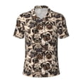 thumbnail image 2 of Daiia Pug Pattern Men’s Polo Shirts,Solid Deck Shirt,Classic Fit, Breathable Cotton Polo for Casual and Sport Wear-Medium, 2 of 7