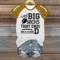 thumbnail image 4 of Womens Casual Fashion Printed Crew Neck Short Sleeve Pullover T Shirt, 4 of 5
