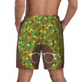 thumbnail image 3 of Kdxio Black Head Woman With Dots Hair Print Men'S Swim Trunks With Compression Liner 7 Inch Inseam Quick Dry Swim Shorts, 3 of 7