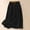 *Black, variant on Women's Linen Blend Elastic Waist Maxi Skirt ,Vintage Casual Summer Loose Fit Skirt a-White,Women's Plus L