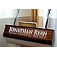 thumbnail image 3 of Personalized Desk Name Plate Dark Wood Finish, 3 of 3
