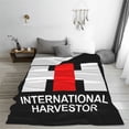 thumbnail image 4 of Manta de cama con el logotipo de International Harvester IH, manta de forro polar, mantas suaves de felpa para el sofá, para el hogar, camping, viajes, 80" x 60", 4 of 5