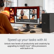 Dell Tower Desktop, Intel® Core™ Ultra 7, 16 GB, DDR5, 1 TB, Black, Windows 11 Home