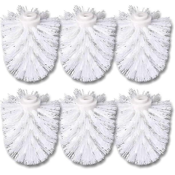 6 Pack WC Spare Brush Head White Spare Brushes White Brush Head Individually Replaceable White Toilet Brush Toilet Brushes Toilet Brushes 6 Spare Toil