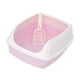 thumbnail image 1 of Abierto, Orinal para gatos, Contenedor de inodoro, Bacinilla, Inodoro profundo, Caja pequeña, Rosado, 1 of 8