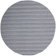 thumbnail image 4 of SAFAVIEH Montauk Randall Geometric Striped Cotton Area Rug, Ivory/Navy, 8' x 10', 4 of 10