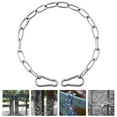 thumbnail image 3 of EeaseMX Cerradura de cadena reemplazable de acero inoxidable para granero, cerradura para puerta de caballo doméstica, accesorio de cerradura, 3 of 8
