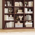 thumbnail image 5 of Hiphuta 21-Cube Bookcase, 86"H Tall Wooden Bookshelves for Bedroom, Living Room and Office, Freestanding Display Shelves Cube Organizer, Cherry, 5 of 10