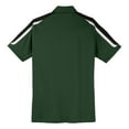 thumbnail image 7 of Yellow Rooster Men's Tricolor Shoulder Micropique Sport-Wick Polo Forest Green/ Black/ White S, 7 of 7