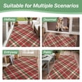 thumbnail image 6 of DEORAB Outdoor Door Mat 2'x 3' Welcome Mat Chenille Three-Layer Material Imitation Silicone Spot Molding Washable Carpet Front Door Mat Entryway Patio Red & Green, 6 of 8