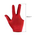 thumbnail image 2 of 3 Fingers Left/Right Hand Pool Gloves Snooker Billiard Pool Cue Glove, Red 4 Pack, 2 of 5