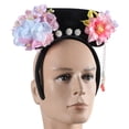thumbnail image 4 of FENOHREFE Traditional Chinese Royal Flower Headband for Women Aesthetic Wedding Hairhoop Elegant Roleplay Party Dress Up Hairband, 4 of 7