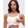 thumbnail image 3 of CRZ YOGA Womens Butterluxe Longline Sports Bras Racerback Padded Yoga Workout Crop Top, 3 of 8