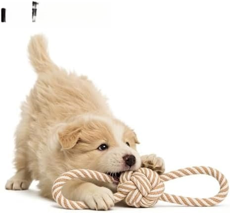 Dog Rope Toy for Small Dog 5pcs, Natural Chew Toys for Puppy, Medium & Small Dogs, Tug of War Rope for Puppies Clean & Relieve Teething