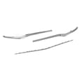 thumbnail image 3 of 3pcs Front Bumper Lower Molding Trims Replacement for Benz E‑Class W213 Exclusive Line 2021 to 2023 Chrome, 3 of 9