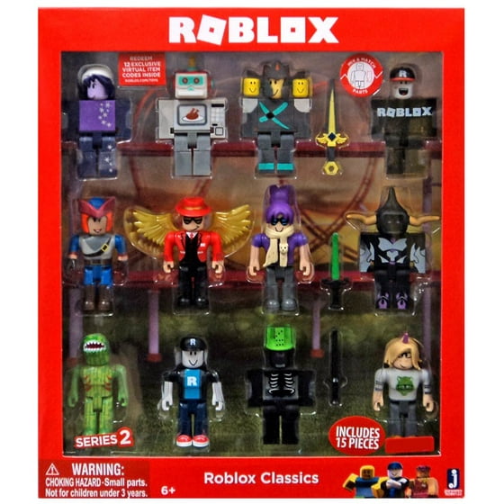 Series 2 Roblox Classics Action Figure 12 Pack Includes 12 Online Item Codes - 