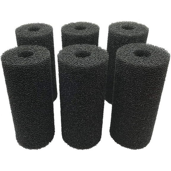 Qzbhct 5.9" Big Prefilter Sponge Foam Replacement Filtration Kit for Aquarium Fish Tank, 6 Pack