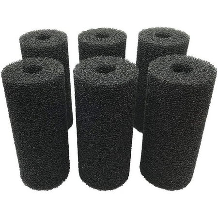 Qzbhct 6 Pcs 5.9&Prime; Big Prefilter Sponge Foam Replacement Filtration Kit for Aquarium Fish Tank