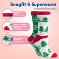 thumbnail image 3 of Debra Weitzner Warm Fuzzy Socks for Women Cozy Christmas Grippy Socks, 5 Pairs, 3 of 7