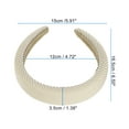 thumbnail image 3 of Unique Bargains 1 Pc Fashion Simple Elegant Twill Headband for Women for Girls 6.50"x5.91" Beige, 3 of 4