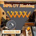thumbnail image 3 of Triangle Sun Shade Sail, 10/16FT Waterproof Polyester Sun Shade Canopy Awning, 95% UV Block, Easy Install & Durable for Patio Garden Backyard Deck Pergola, 3 of 7