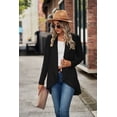 thumbnail image 2 of New Women's Long-Sleeved Solid Color Loose Cardigan Tops Knitted Jacket, 2 of 3