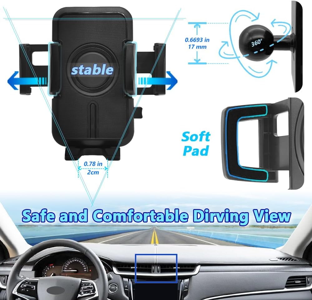 WAAPAK Car Phone Holder Mount 2013-2019 Cadillac XTS Auto Accessories Interior Decoration Smartphone Thick Case Cradles Navigation Bracket iPhone