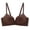 Brown, variant on Women's Sculpted Push-Up Bra with Contrast Straps - Glossy Underwire Bandeau for Intense Lift, Cleavage Enhancement & All-Day Comfort