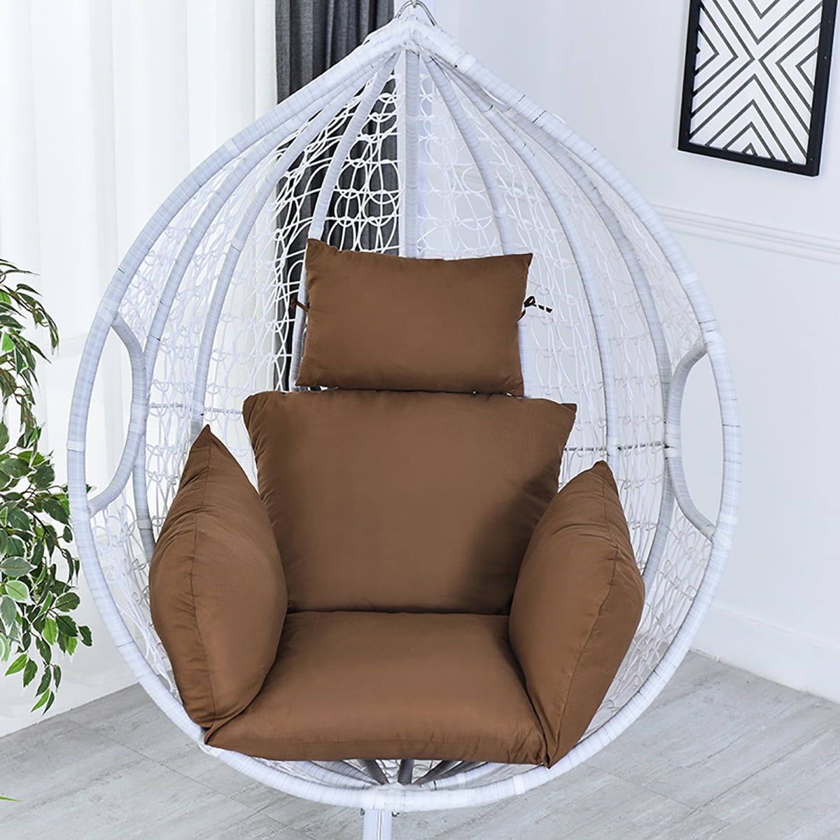 Outdoor Swing Chair Egg Chair Cushion Soft Cushion Hanging Swing Egg Chair Seat Pad Egg Swing Chair Cushion for Indoor