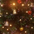 thumbnail image 4 of 120 campanas navideñas colgantes de 16 mm, mini campanas navideñas decorativas (doradas), 4 of 5