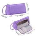 thumbnail image 3 of Large Capacity Pencil Case 8.2 Inch, Multi Compartment Zipper Pen Pouch for Office Supplies Art Tools Stationery, Purple, 3 of 7