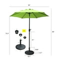 thumbnail image 2 of Davee 7.5ft Lime Green Color Market Umbrella with Stand/Base, 2 of 3