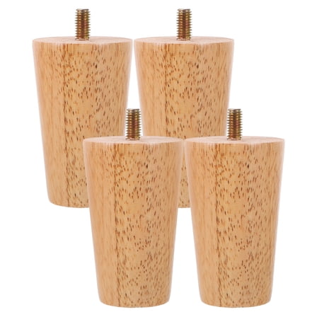 WORGEOUS Furniture Owners Furniture Legs Khaki Solid Wood 4Pcs