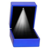 Acahhotxx Display Holder, Engagement Box Earrings Jewelry Box for Case with LED Lighted up for Proposal Engagement Wedding Muiltcol
