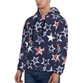 thumbnail image 3 of Salouo Watercolor Stars Pattern Men's Fall Hoodie Sweatshirt,Sport Hoodie with Pockets for Men Pullover Casual Hooded Sweatshirt-Small, 3 of 7