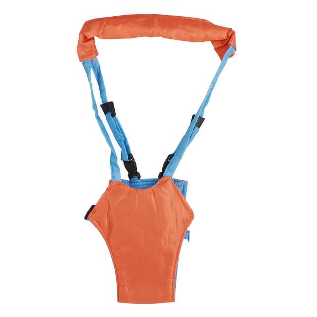 Arneses para caminar para bebés, diseño ergonómico, cómodo arnés de mano para caminar para bebés, cinturón auxiliar naranja