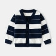 thumbnail image 3 of Efsteb Boys Jacket Full Zipper Sweaters Long Sleeve Cardigan Sweater Fall Winter Fashion Knitted Sweater Jacket (Navy,4 Years), 3 of 9