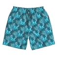thumbnail image 4 of Bixox Men's Seahorse printing Casual Classic Fit Short Summer Beach Shorts, 4 of 6