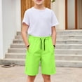 thumbnail image 2 of XXWXYD Unisex Kids Ice Shorts Lightweight Elastic Multicolor Sports Shorts Fashion Loose Fit Active Quick Dry Shorts Wicking Gym Running Shorts, 2 of 8